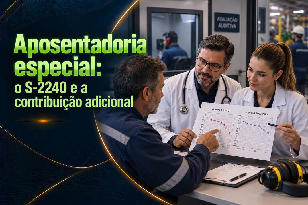 Aposentadoria especial: o S-2240 e a contribuição adicional