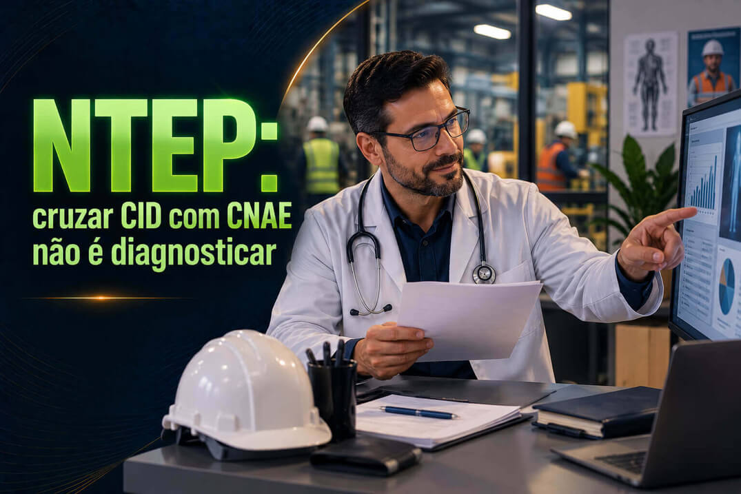 NTEP: cruzar CID com CNAE não é diagnosticar